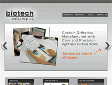 Tablet Screenshot of biotechorthotics.com